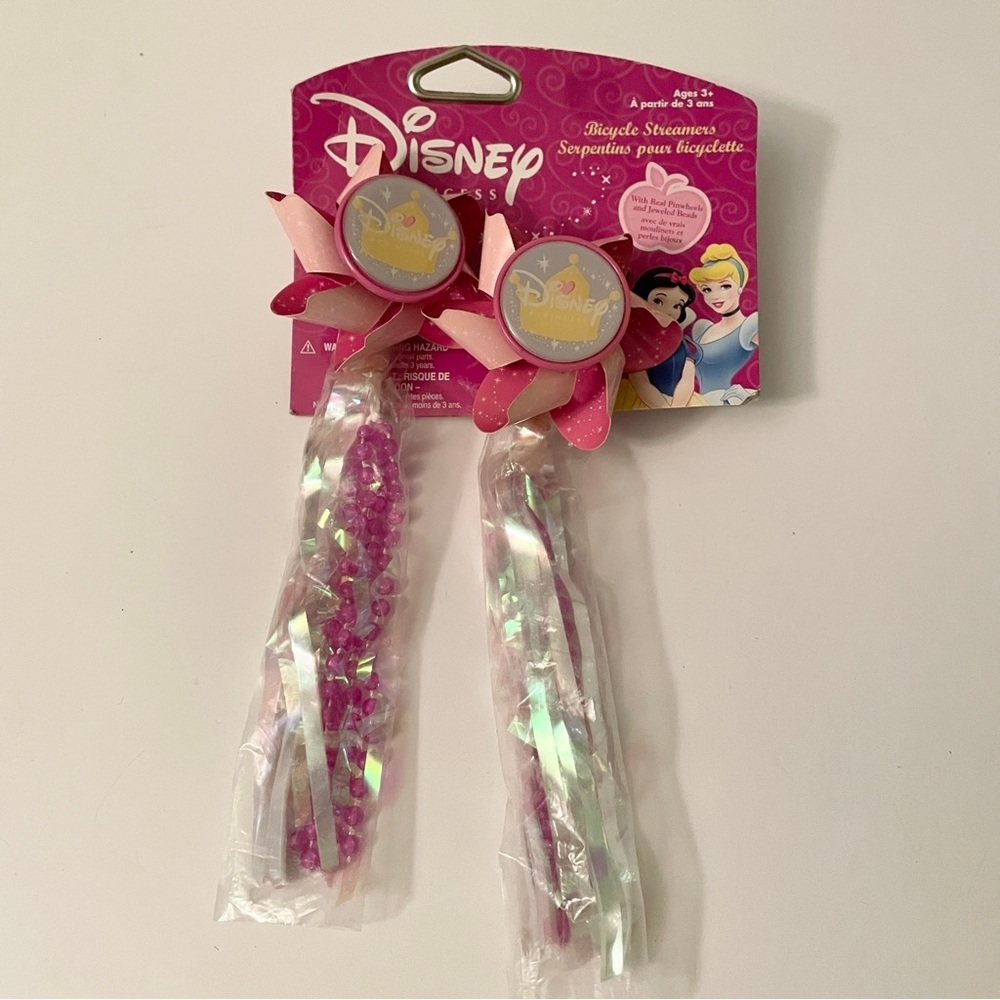 Disney Princess Bicycle Streamers with Pinwheels & Jeweled Beads NIP